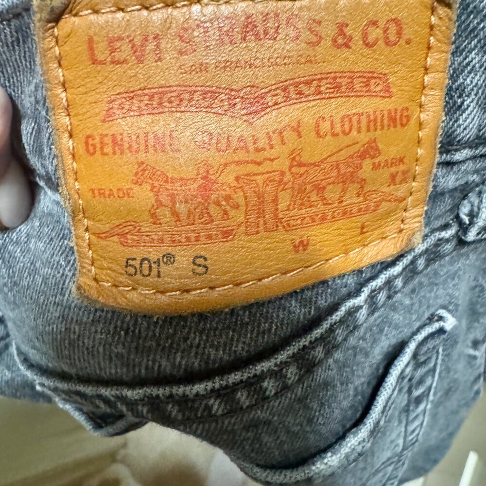 Levi’s Premium 501 Skinny Jeans in Coal Black - Picture 9 of 11